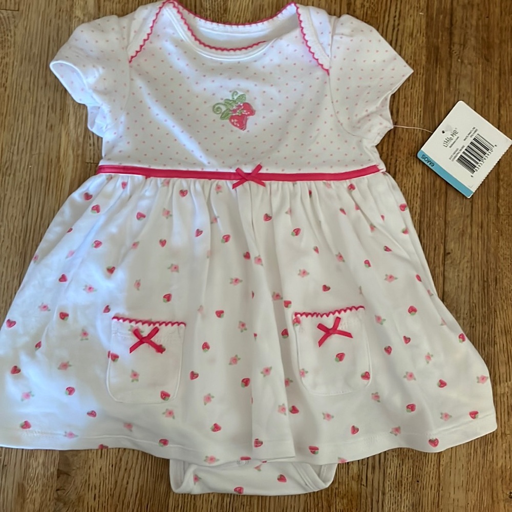 Little Me Strawberry Baby Dress
